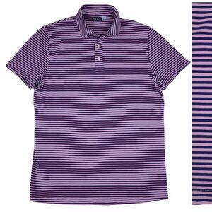 MADE by Cam Newton Men's Size Large‎ Striped Polo Shirt Short Sleeve Slim Fit
